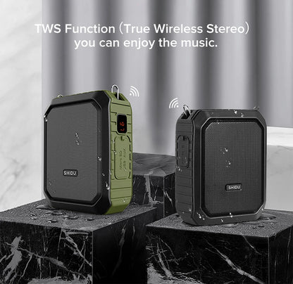 Rechargeable Voice Amplifier with Wired Mic Bluetooth Black