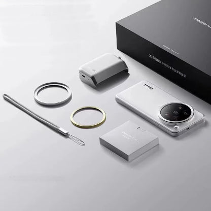 Professional Leather Camera Cover for Xiaomi 14 Ultra White