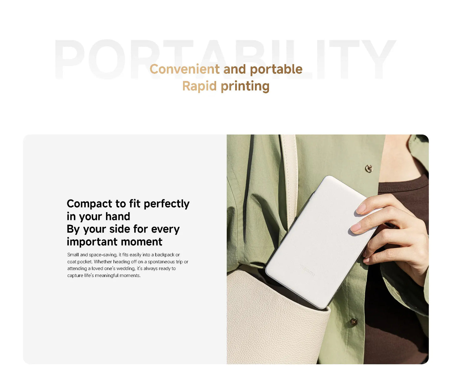 Compact 313dpi Photo Printer Pro with 60 Sheets