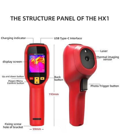 HX1 Handheld Thermal Imager Laser PCB Pipeline Detector