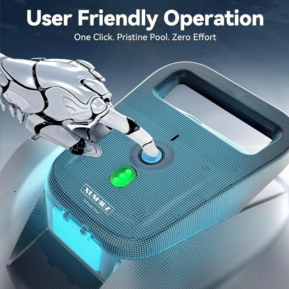 Wireless Swimming Pool Cleaner Robot with Intelligent Path Planning