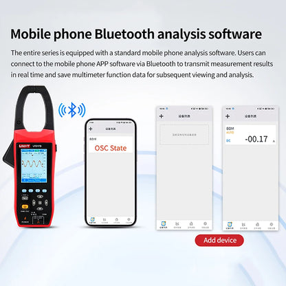 1000A Bluetooth Digital Clamp Meter with Oscilloscope