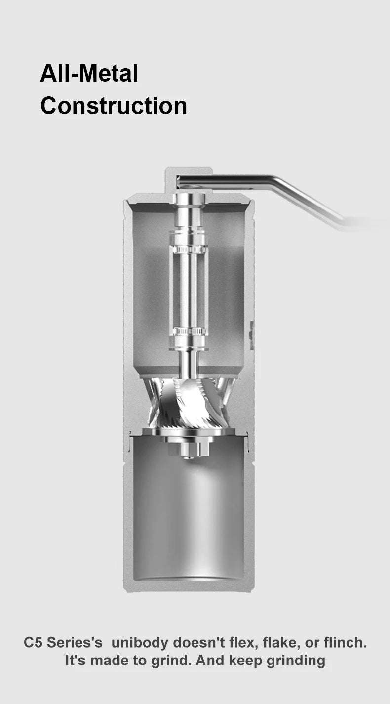 Portable Manual Coffee Grinder with 42mm Burr for Espresso