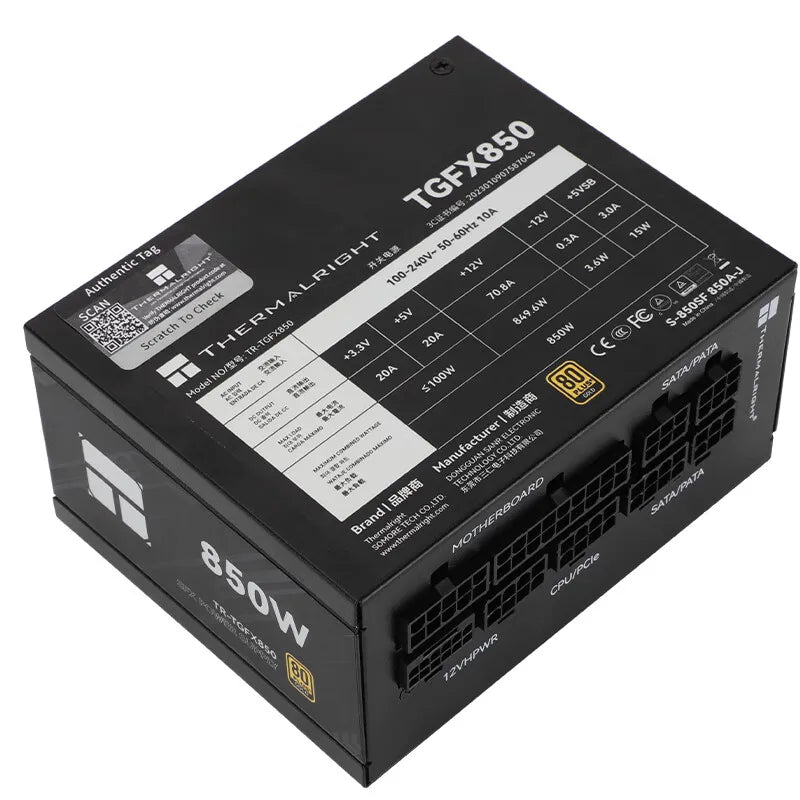 1000W Gold Rated Modular PC Power Supply High Efficiency