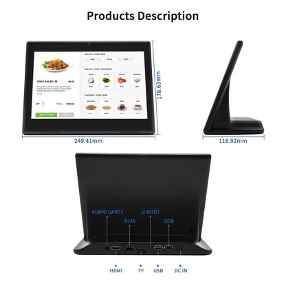 10.1 Inch Desktop POS Kiosk 4G 32GB White