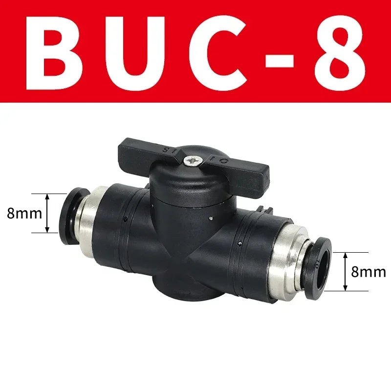 8mm Manual Ball Valve Pneumatic Connector 50pcs