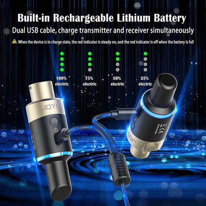 Wireless Mic System with 4 Switchable Channels and Receiver