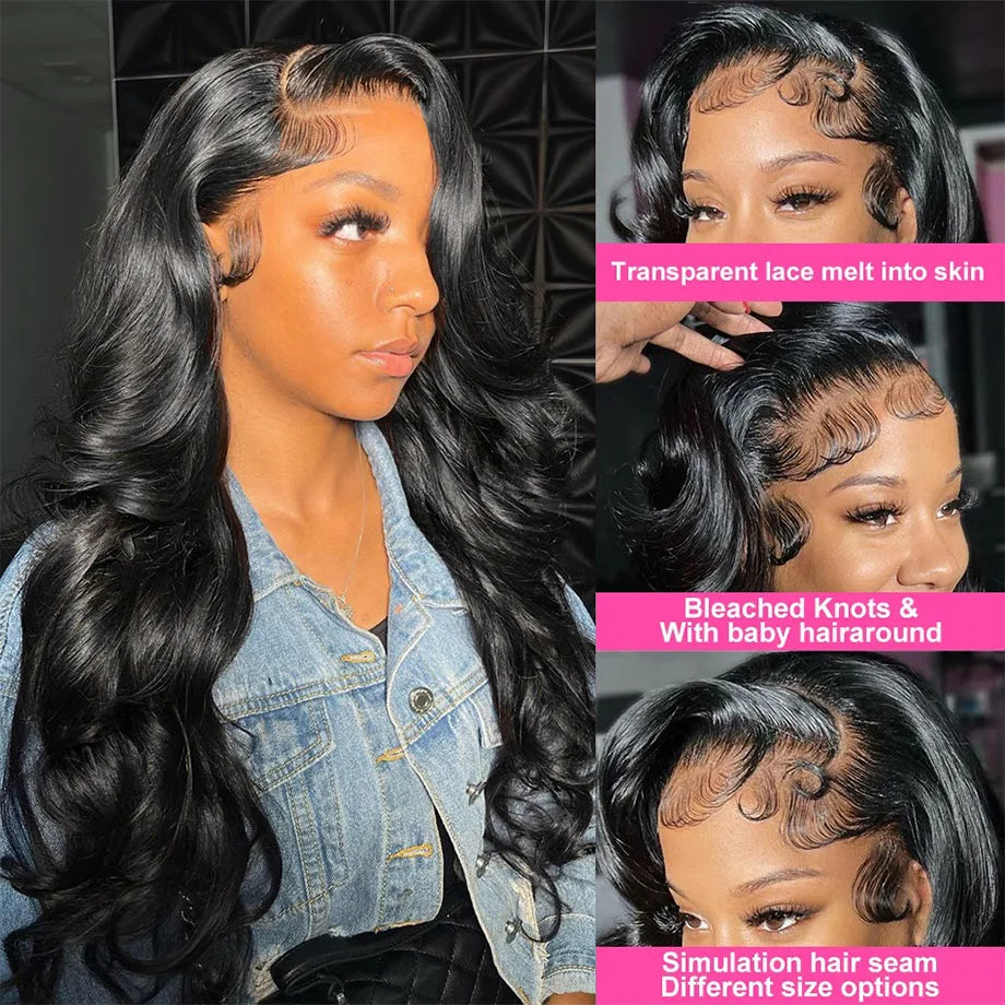 28 Inch 13x6 HD Lace Front Wig Natural Style