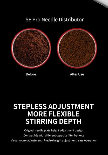 Black 58mm Coffee Stirrer WDT for Consistent Extraction