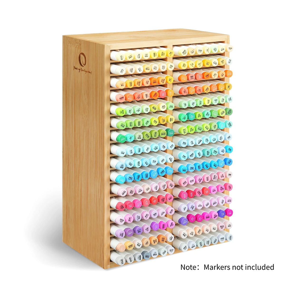 Bamboo Pen and Pencil Organiser for Art Supplies and Stationery