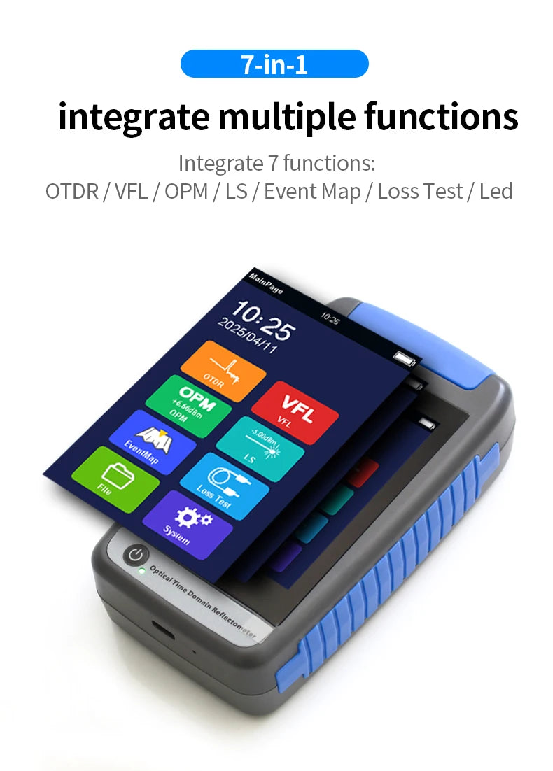 Smart OTDR Optical Fiber Tester with OPM VFL APC