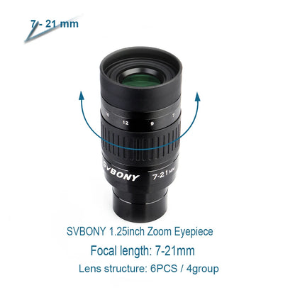 SV135 1.25" FMC Zoom Lens Telescope Accessory 3 Pack