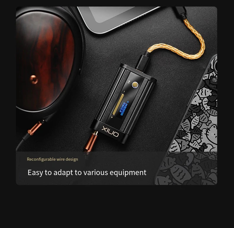 Portable Hi-Res DAC Headphone Amplifier Dual DAC 3.5mm 4.4mm