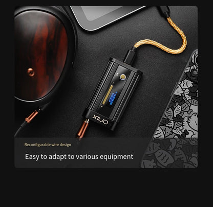 Portable Hi-Res DAC Headphone Amplifier Dual DAC 3.5mm 4.4mm