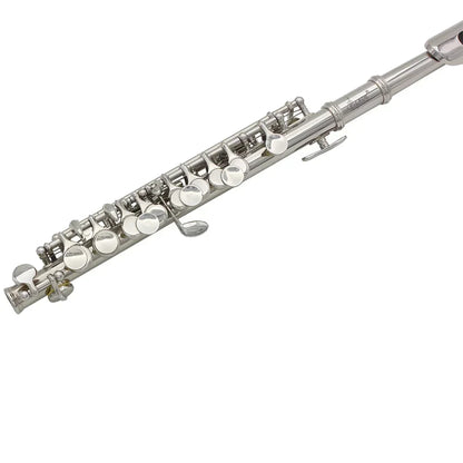 16-Hole Piccolo C Key White Woodwind Instrument with Accessories
