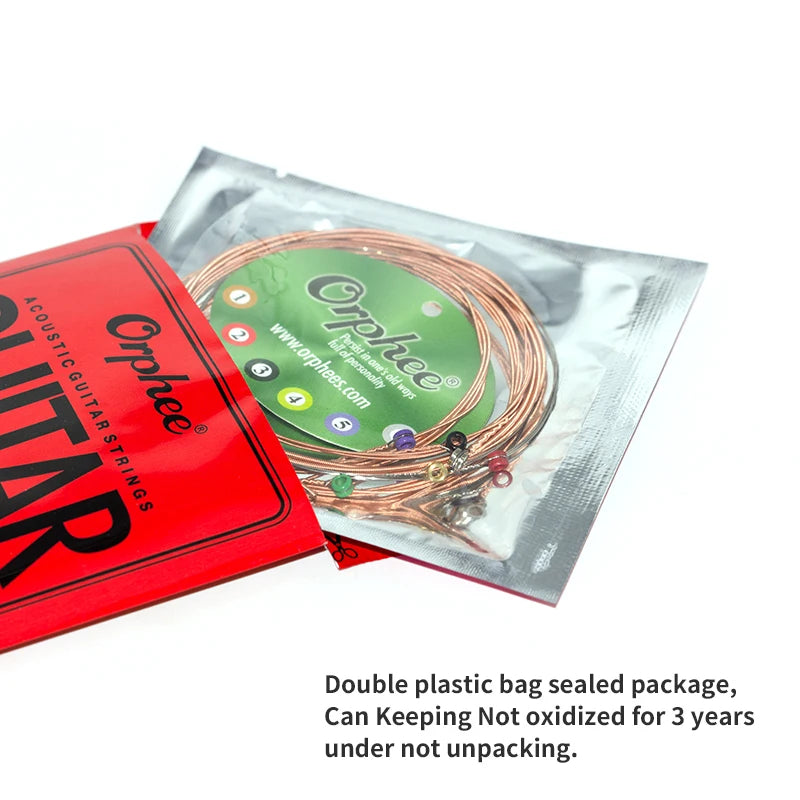 50 Pack Acoustic Guitar Strings Medium Gauge Carbon Steel