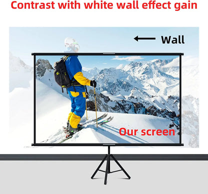 60" Portable Projector Screen with Stand