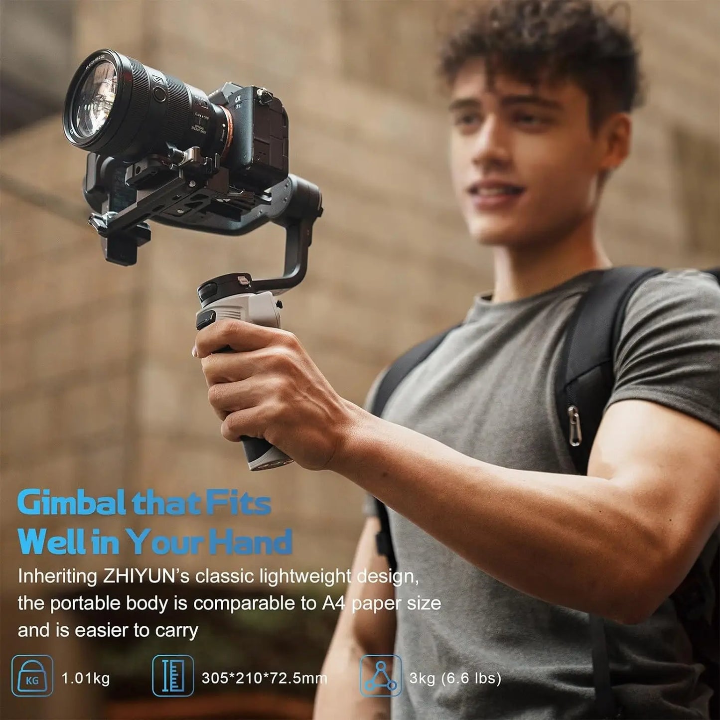 ZHIYUN Cinepeer Weebill 3E Portable 3 Axis Gimbal Stabilizer for Canon Nikon Sony Lumix Cameras