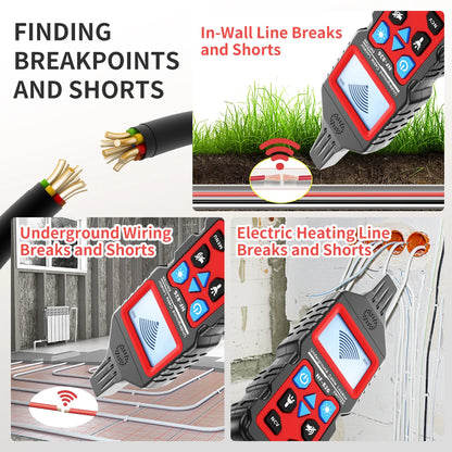 Underground Cable Tester and Wire Tracker with Precise Locator