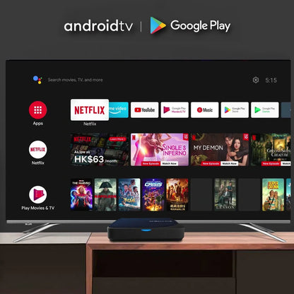 Google Certified 4K TV Stream Box 64GB with DTS Support