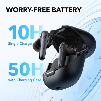 Wireless Earbuds with Hybrid ANC and 50H Battery Life