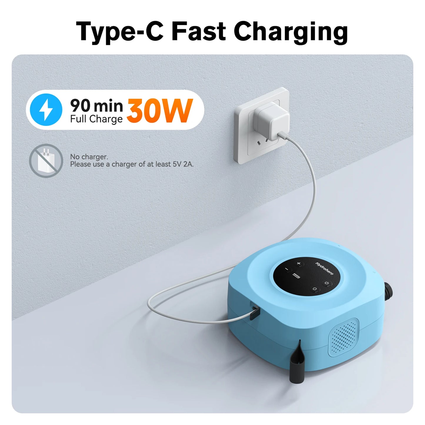 Electric Rechargeable SUP Pump 20PSI 2600mAh Battery