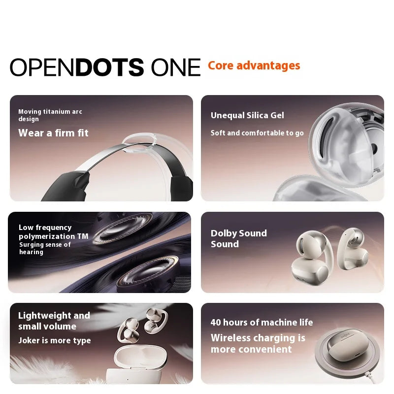 Bluetooth Open-Ear Sports Headphones with Custom EQ