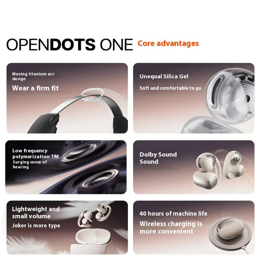 Bluetooth Open-Ear Sports Headphones with Custom EQ