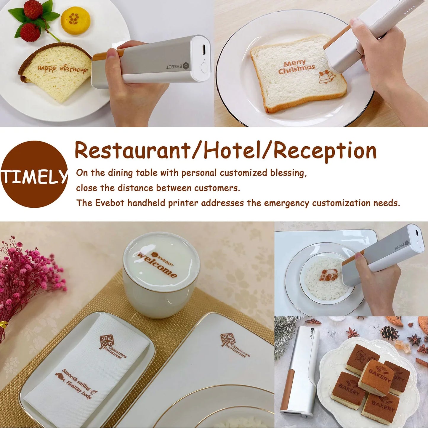 Red Edible Ink Cartridge for Handheld Food Printer