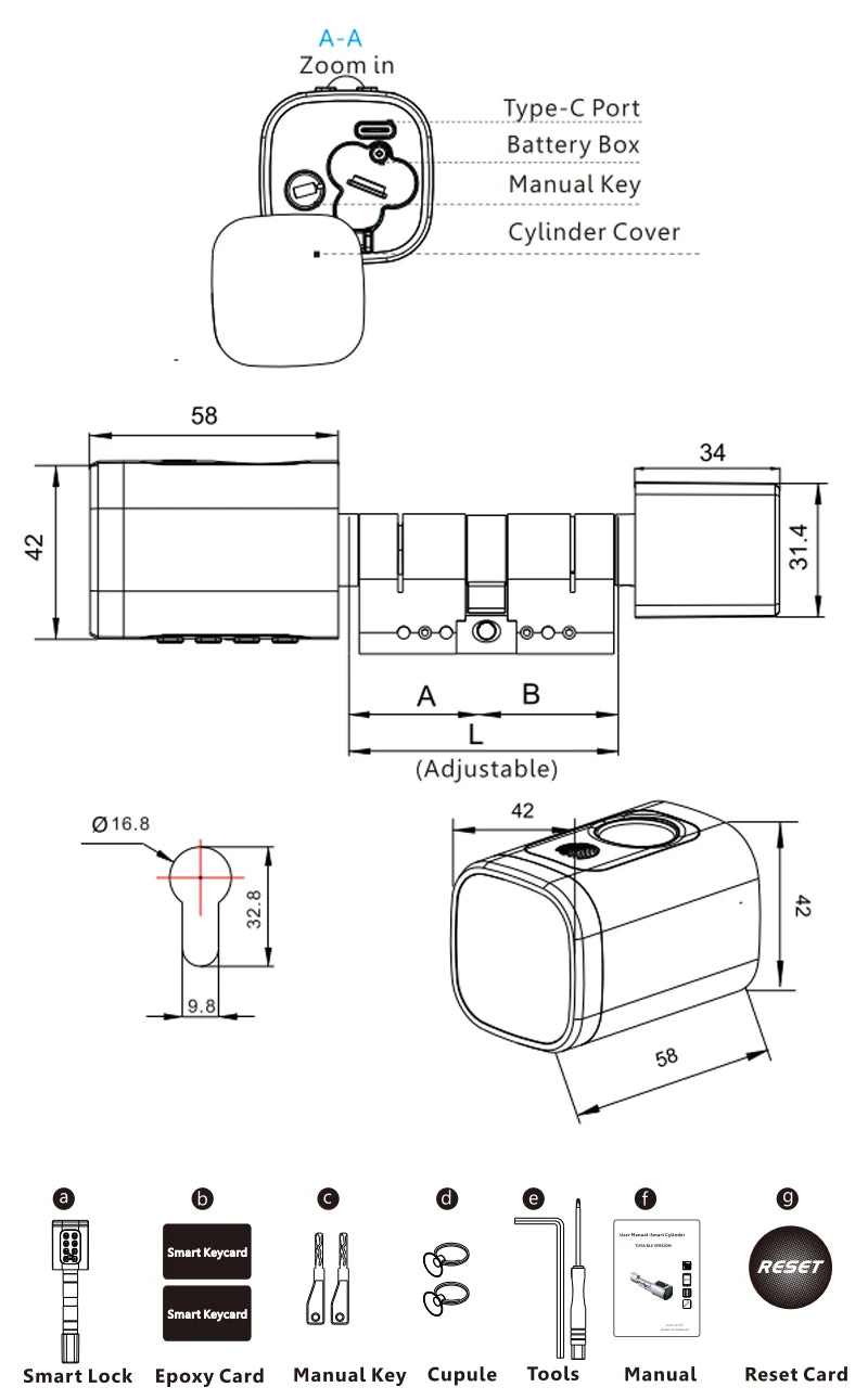 Smart App Control Mortise Lock 35/35