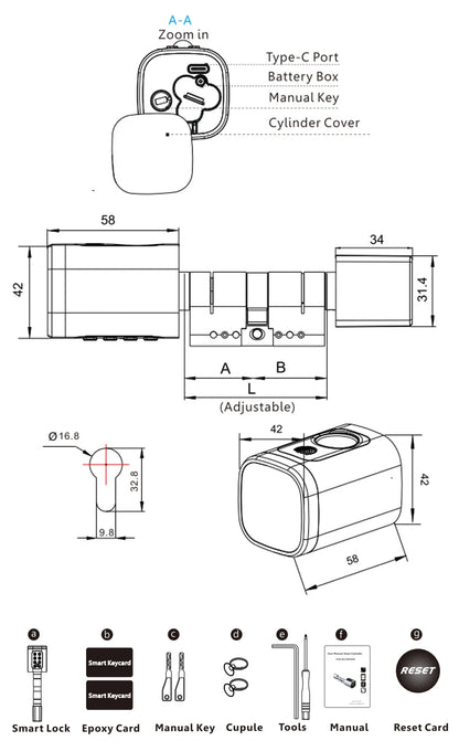 Waterproof Smart Door Lock 30/30