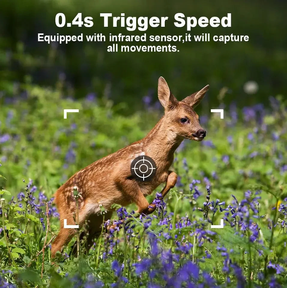 Wireless PIR Wildlife Camera 2.5K 14MP Outdoor