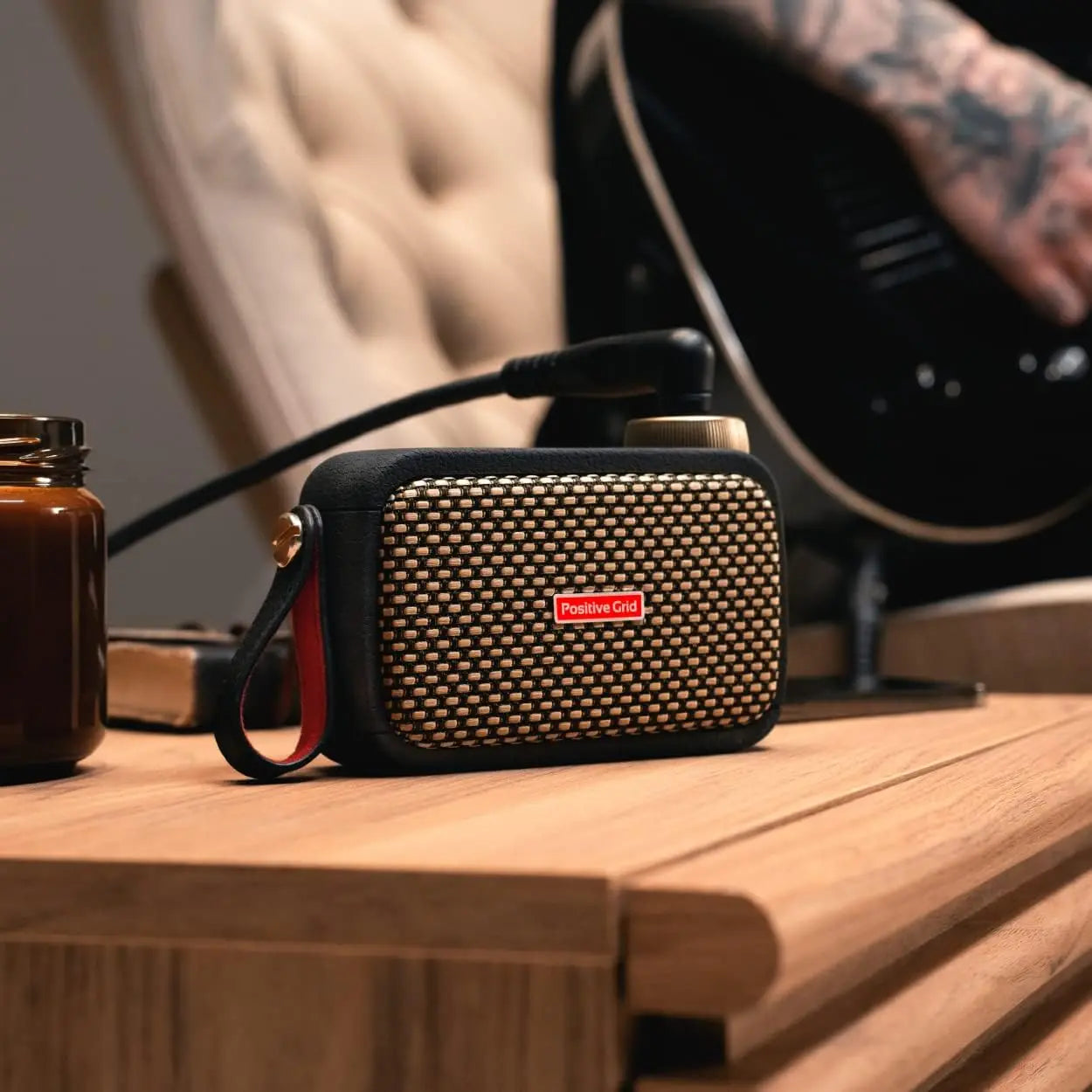 Portable 5W Smart Guitar Amp Black with Bluetooth
