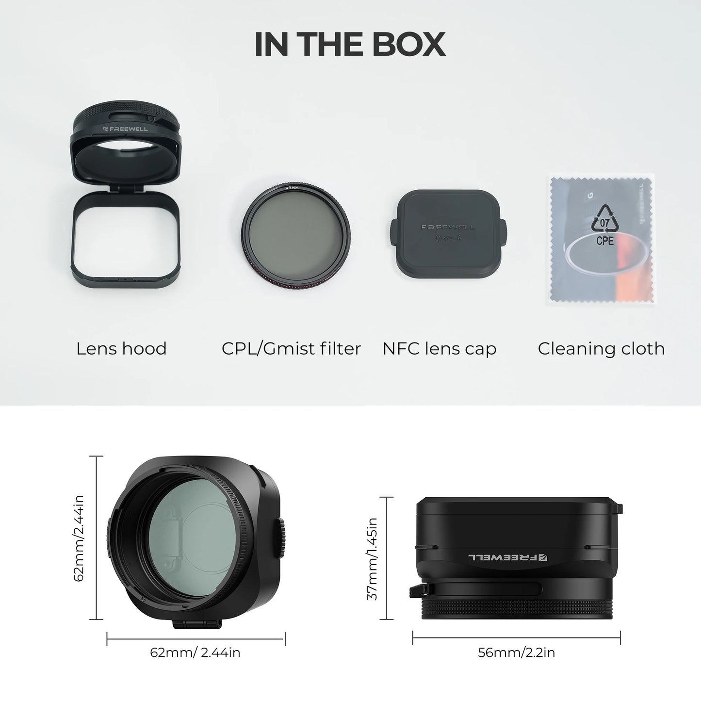 CPL Black Mist Filter with Flip Lens Hood GRIII