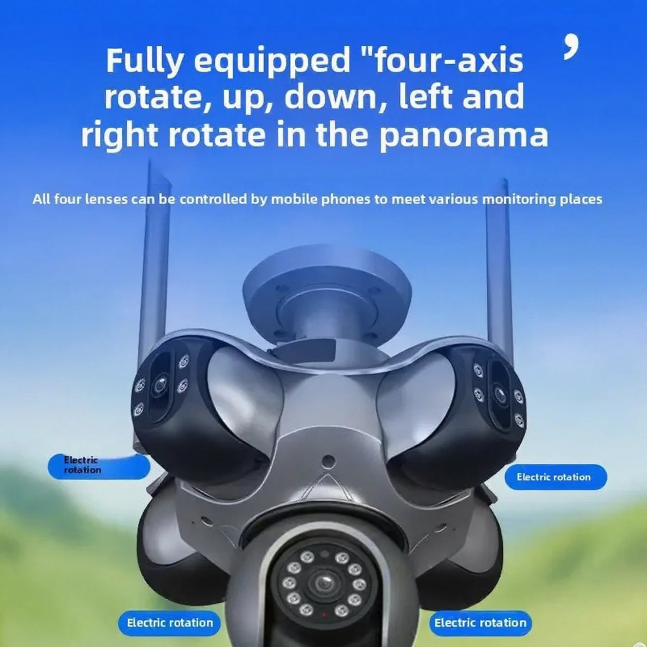 25MP 4K WiFi Panoramic Outdoor Security Camera