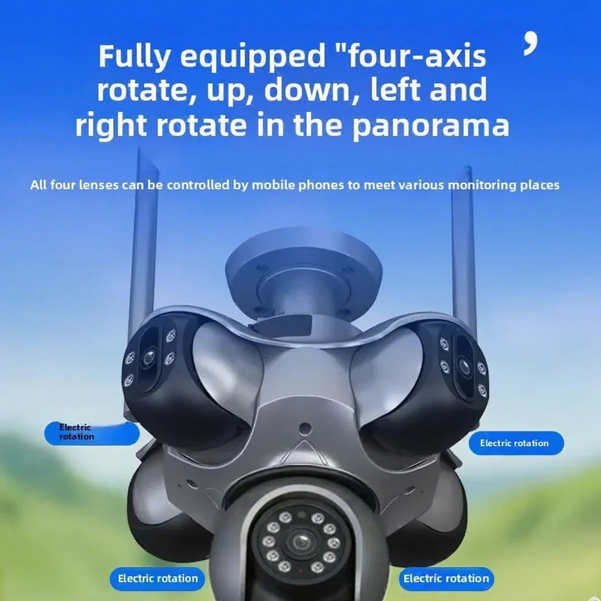 25MP 4K Outdoor WiFi PTZ Security Camera 32GB
