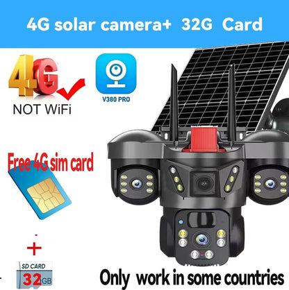 4G Wireless Solar Camera 32GB