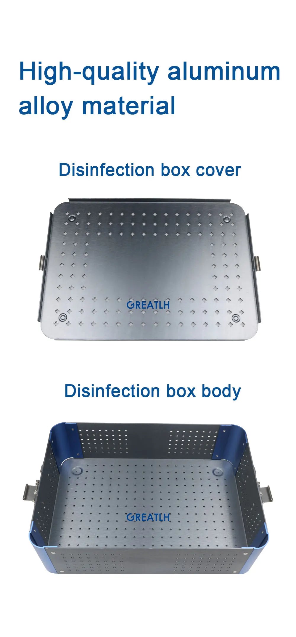 Durable Aluminum Disinfection Box for Sterile Tools