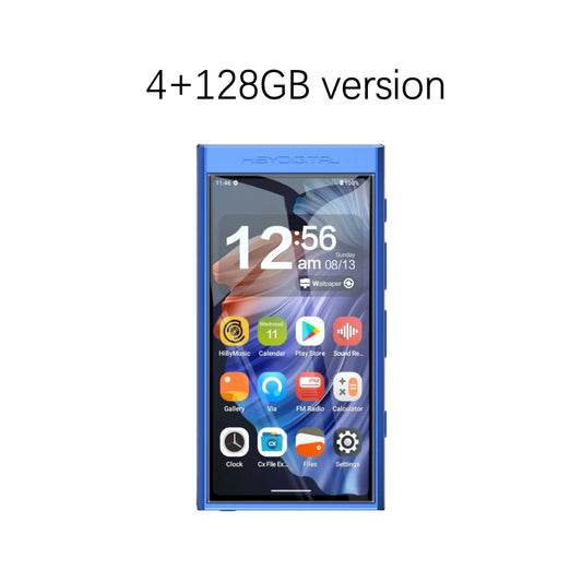 Smart HiFi Audio Player 128GB Blue with IPS Display
