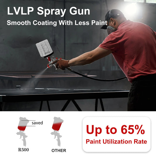 Portable Car Paint Spray Gun 1.7mm Precision Nozzle