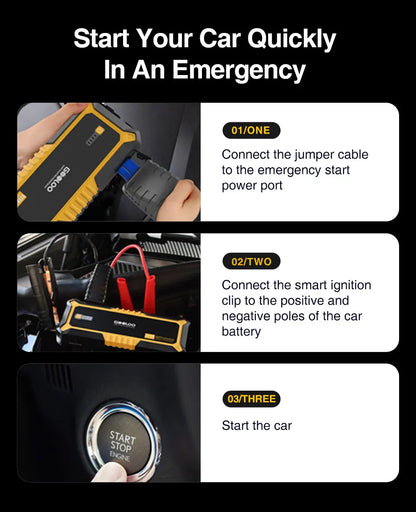 4000A 12V Car Battery Jump Starter Power Bank