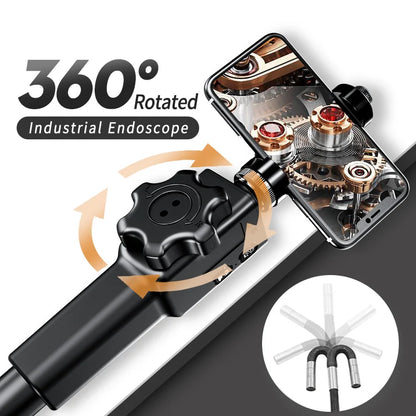 3.9mm Articulating Borescope Camera 1080p for Android iOS