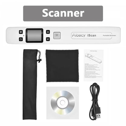 Mini White A4 Scanner Portable Handheld USB Photo and Document