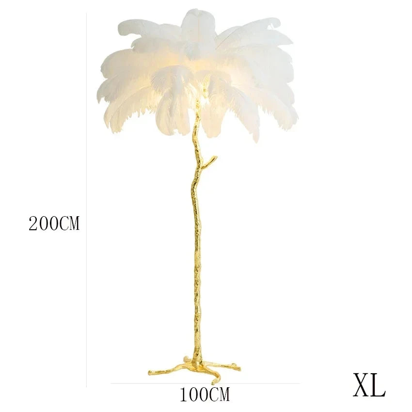 Decorative White Floor Lamp LED Standing Corner Light