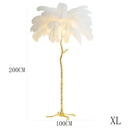 Decorative White Floor Lamp LED Standing Corner Light