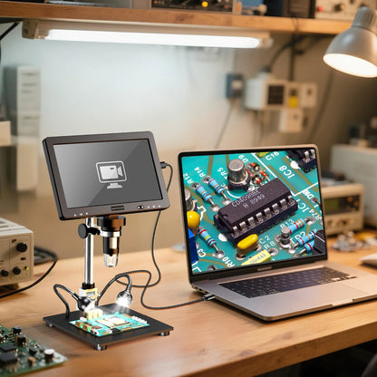 10.1 Inch  LCD Digital Microscope 32GB for Electronics Repair