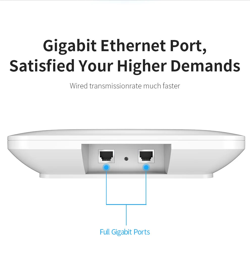 3000Mbps WiFi 6 Ceiling Access Point with Dual Band