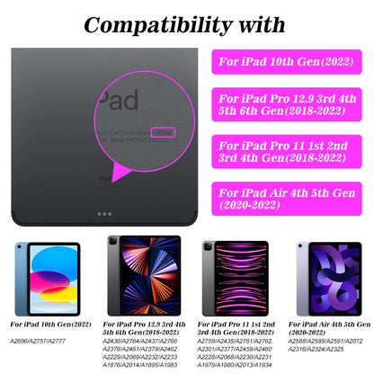 iPad Pro 13 Keyboard Case with Touchpad LCD Display