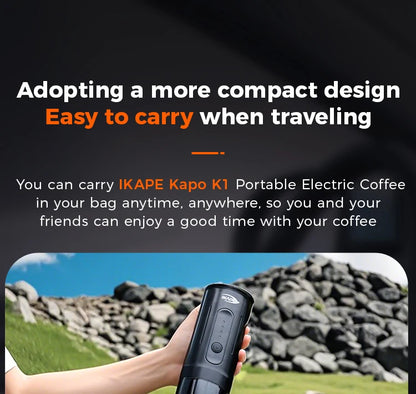 Wireless Travel Coffee Machine 3 Piece Espresso Kit