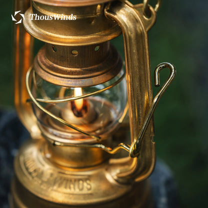 Portable Retro Camping Lantern with Memory Oil Lamp Light